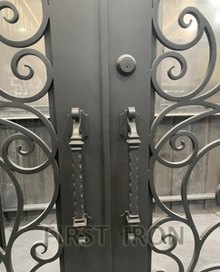 <span class=keywords><strong>Porte</strong></span> <span class=keywords><strong>d</strong></span>'entrée <span class=keywords><strong>d</strong></span>'entrée principale en fer forgé, accessoire de sécurité pour nouveaux clients oreans - Product Image 4