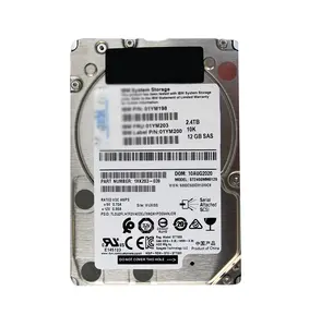 01YM198 IBX 2.4TB 10000RPM SAS 2.5 인치 Storwize V5000 Gen2 스토리지 시스템 용 하드 드라이브