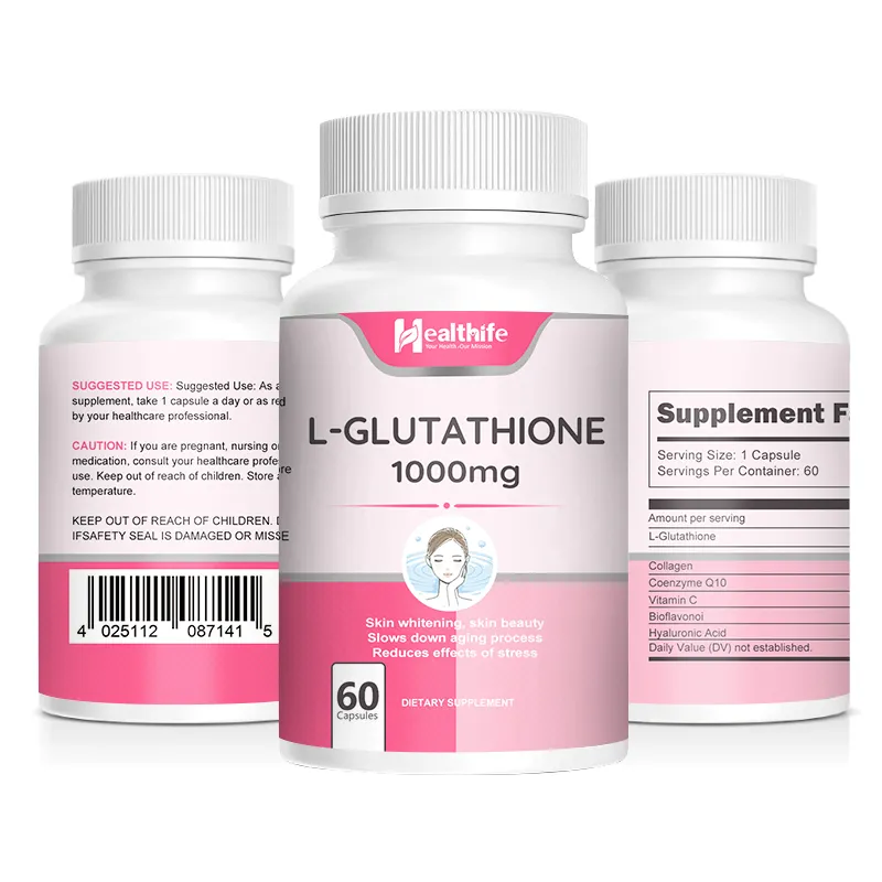 Healthife Glutathion Poeder 500Mg Glutathion Capsule 99% Glutathion