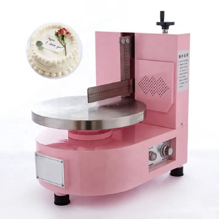 Automatische Taartcrème Gladmakende Coating Decoreren Pleistermachine Cake Icing Machine