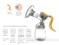 Pompe de sein manuelle, en Silicone, dooper sans BPA, de haute qualité