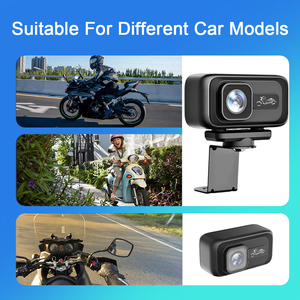 Hx नई मोटरसाइकिल डैश कैम 1080p 2k फ्रंट कैमरा ip65 वाटरप्रूफ वाईफाई 5 "lcd स्क्रीन 12v 1 वर्ष की वारंटी रेट्रोफिट/अपग्रेड - Product Image 5