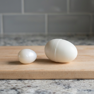 Œuf artificiel rond en plastique - Écologique, léger et durable pour pigeons/canards/poulets - Product Image 3