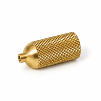 Pièce cylindrique moletée usinée CNC en laiton sur mesure, technologie Junke, équipement industriel, petit MOQ, directement de l'usine