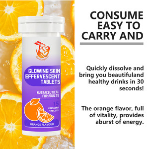 Comprimés effervescents pour une peau éclatante, marque privée, antioxydants, éliminateurs de radicaux libres, favorisant la synthèse du collagène - Product Image 6