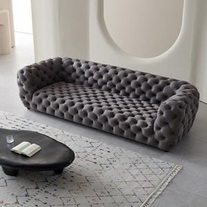 Canapé en tissu de style minimaliste italien <span class=keywords><strong>Baxter</strong></span> - Tissu technique mat avec poignées escamotables pour villas, grands appartements et hôtels - Product Image 6