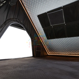 Tente de toit triangulaire en aluminium à installation facile Tente de toit latérale de voiture en aluminium à coque dure pour <span class=keywords><strong>Capmer</strong></span> - Product Image 6