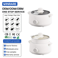 Casserole électrique multifonctionnelle, cuiseur à riz avec corps de cuve antiadhésif et plaque vapeur, bouton rotatif pour une utilisation en cuisine et en dortoir
