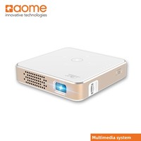 Mini projecteur DLP domestique, compatible 3D, 1080P, projecteur de poche portable avec système d'exploitation Linux pour cinéma maison et utilisation mobile