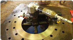 Máquina de sellado de círculos concéntricos de bridas accionada neumáticamente WFP1000, equipo de rectificado de superficies de bridas de 160-1000 mm, máquina de rectificado de bridas - Product Image 4