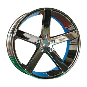 Jy 20 22 inch rims 5 hole new chrome plated aluminum alloy wheels suitable for passenger car wheels