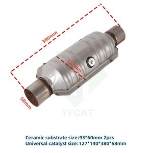 محول عالمي جديد لعادم السيارات محفز مناسب مباشرة لمركبات اليورو 2/3/، - Product Image 3