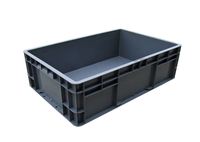 Boîte de stockage logistique Caisses en plastique Conteneur Entrepôt Bon marché Prix Empilable Industriel UE Plastique pour Poisson Palette Plastique