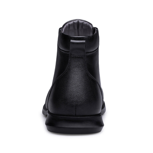 Bottes décontractées et habillées pour hommes en cuir pleine fleur première couche, grande taille 38-45, à lacets à la cheville, souples et antidérapantes - Product Image 5