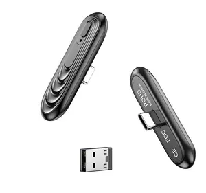 Yeni USB tipi-c BT kablosuz AV alıcısı-vericisi 5.0 kablosuz ses adaptörü anahtarı/PS4/PC