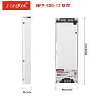 Alimentation industrielle AC/DC Jiangtek NFP-500 500W 12V 24V 36V 48V PFC 93% d'efficacité, télécommande marche/arrêt, tension constante