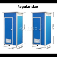 Toilettes publiques portables d'extérieur avec douche et construction en panneaux sandwich, design durable et écologique pour le camping et l'utilisation en extérieur