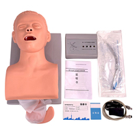 Mannequin d'entraînement pour adultes, modèle pédagogique pour l'étude de l'intubation, simulateur de gestion des voies respiratoires en PVC pour étudiants en sciences médicales