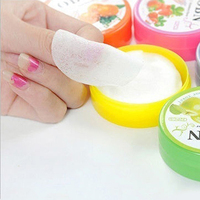 32 pièces/boîte doux fruit odeur ongles UV Gel nettoyage serviettes humides vernis à ongles dissolvant coton humide