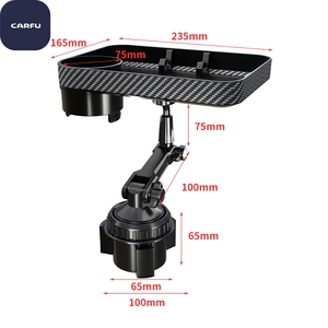 Soporte Magnético Multifuncional para Bebidas y Snacks, Soporte Giratorio para Teléfono Delantero y Trasero para Autos, Hecho de Plástico - Product Image 1