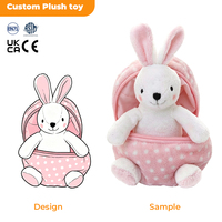 Peluche personnalisée, Poupée en peluche, Porte-clés en peluche, Sac à dos en peluche, Sac à dos en peluche zippé, Sac à dos en peluche personnalisé