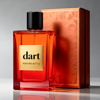 Flacon de parfum carré en verre personnalisé à base épaisse 75ml 80ml, fond extra épais, flacon de parfum vide de luxe