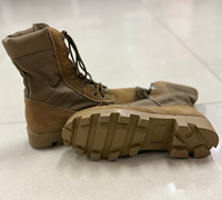Bottes tactiques de sport d'extérieur TSB21, marron, pour entraînement, chasse, service, hommes, semelle extérieure en caoutchouc PU antidérapante, chaussures de combat désertiques.