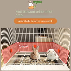 Quá khổ Hà Lan lợn guinea lợn lùn thỏ lồng rắn mô hình chống giật nước tiểu nhà vệ sinh nhà nhựa đơn giản cho động vật nhỏ - Product Image 2