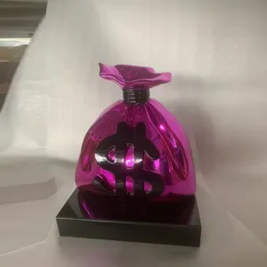 Decoración Creativa para el Hogar, Escultura Grande <span class=keywords><strong>de</strong></span> Lujo en Cromo Verde, Escultura <span class=keywords><strong>de</strong></span> Bolsa <span class=keywords><strong>de</strong></span> Dinero para Regalos <span class=keywords><strong>de</strong></span> <span class=keywords><strong>Año</strong></span> Nuevo - Product Image 2