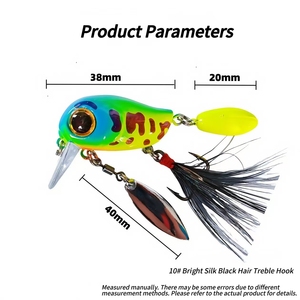 Leurre à plumes flottant 38mm 5.5g pour pêche au bar Tappy Isca Brochet imprimé pour pêche en bateau océanique - Product Image 3