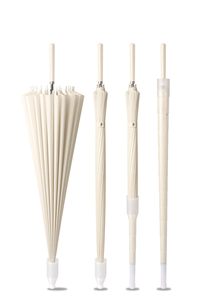 Morandi 24 côtes pongé parapluie de golf droit en tissu cadeau de pluie personnalisé coupe-vent - Product Image 3