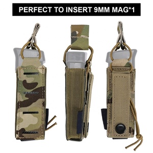 ซองแม็กกาซีนยุทธวิธี Sinairsoft แบบตัดด้วยเลเซอร์ ลายพราง ระบบ Molle สำหรับแม็กกาซีน 9 มม. - Product Image 6