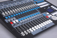 Console de lumière de scène 1024 dmx, contrôleur d'éclairage à tête mobile avec étui de transport
