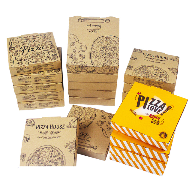 Eco-Friendly Corrugated Pizza Boxes Wholesale Custom Printing Pizza Packing Box Pizza Box 15 Inch