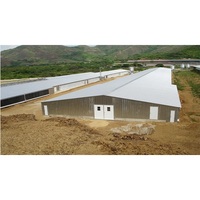 Estructura de acero impermeable para construir gallinero móvil para exteriores