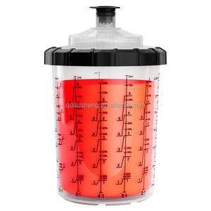 Set di bicchieri trasparenti monouso da 850 ml per miscelare vernici - Bicchieri in plastica di alta qualità per pittori professionisti - Product Image 2