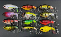 Leurre de pêche flottant 75mm 17g avec queue rotative et hélice Whopper