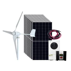 Off the grid house solar wind turbine 5kw solar wind energy systems