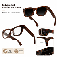 Lunettes connectées intelligentes légères E06S OEM ODM E06D avec caméra IMX386, écoute ouverte, contrôle tactile, WiFi6 – Vente en gros