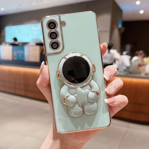 Pour les coques de téléphone électro-plaquées NOUVEAU Arrivée Samsung S21 S22 S20 Plus Ultra, Style tendance Coque de téléphone portable en TPU antichoc C - Product Image 6