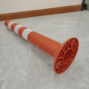 Commercio all'ingrosso della fabbrica PE PU PVC di plastica arancione giallo strada di avvertimento riflettente post delineatore del traffico - Product Image 5