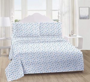 Bộ Ga Trải Giường 4 Món In Hình Vỏ Sò Biển Cho Trẻ Em Và Trẻ Em Có Hoa Văn Tùy Chỉnh Được Chào Đón - Product Image 2