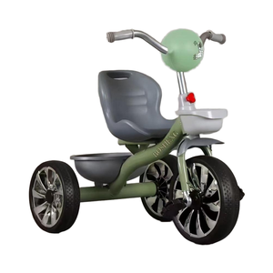 <span class=keywords><strong>Tricycle</strong></span> pour enfants avec 3 grandes roues, cadre en plastique léger, pour les âges de 2 à 6 ans, conduite sécurisée - Product Image 3