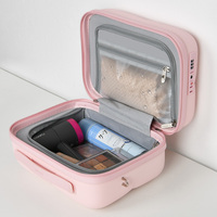 Sac de maquillage personnalisé en ABS et PC, trousse à cosmétiques multifonctionnelle, valise portable à suspendre pour femmes, sac de voyage extérieur pour filles, 12'' OEM