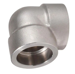 Top phổ biến tiêu chuẩn quốc gia chống lão hóa 90D 45d ASME b16.11 304 316L áp lực cao thép carbon ổ cắm 45 90 độ khuỷu tay - Product Image 5