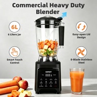 6 Liter Touchpad-bediening Krachtige Blender Mixer Keukenapparatuur Totale Vergruizing Hoge Kwaliteit Blenders en Sapcentrifuges Licuadora