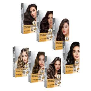 Kit Tintura <span class=keywords><strong>Capelli</strong></span> OEM/ODM Private Label Formula Personalizzata Proteine e Cheratina Crema Colorante Permanente Nutriente Produzione in Fabbrica - Product Image 3