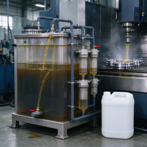 High Efficiency Sedimentation Agent for Metalworking <b>Fluid</b> 59.8% Active Amber Liquid Clarifier - Product Image 1