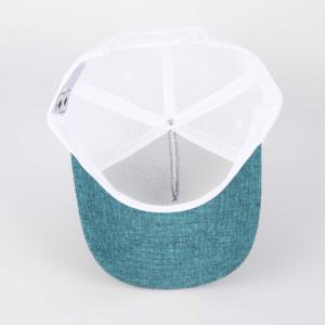 หมวกแก็ปตาข่ายกีฬา5แผงแบบมี2สีตราแผ่นพีวีซี112ริชาร์ดหมวกคนขับรถบรรทุก - Product Image 5