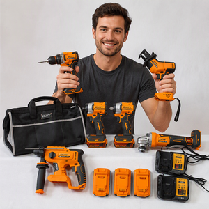 Kit Combinado Inalámbrico sin Escobillas Ekiiv DW2102 con Cargador Rápido para Reventa en Ferreterías y Compras al por Mayor, Certificado CE - Product Image 2